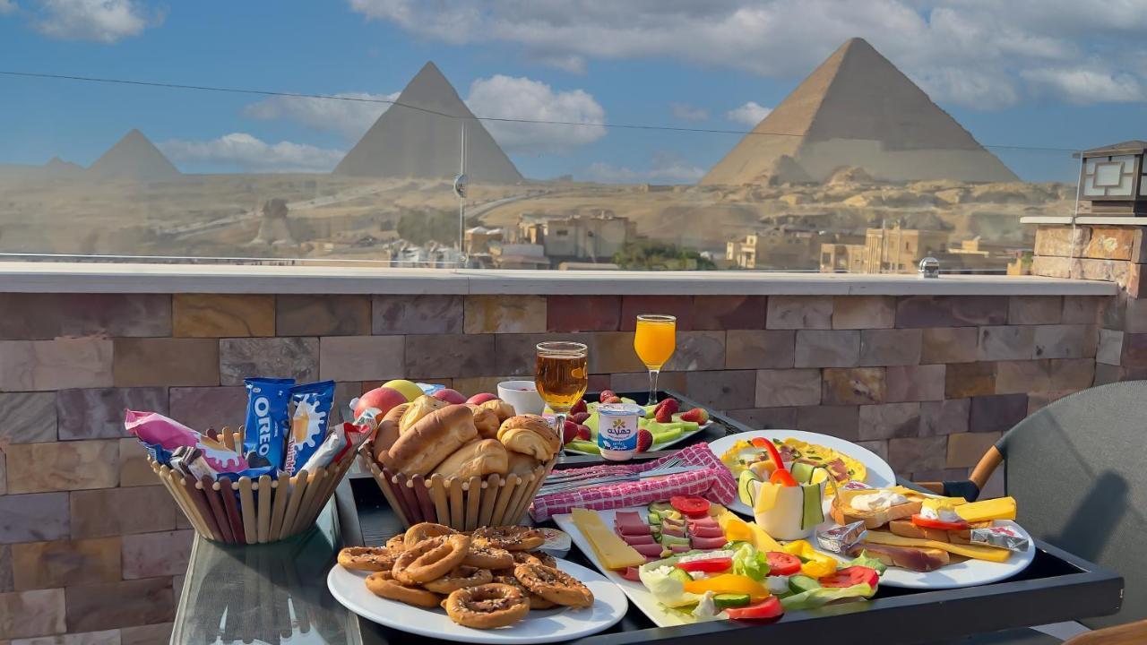 Steps In Pyramids View Hotell Kafret el-Gabal Eksteriør bilde