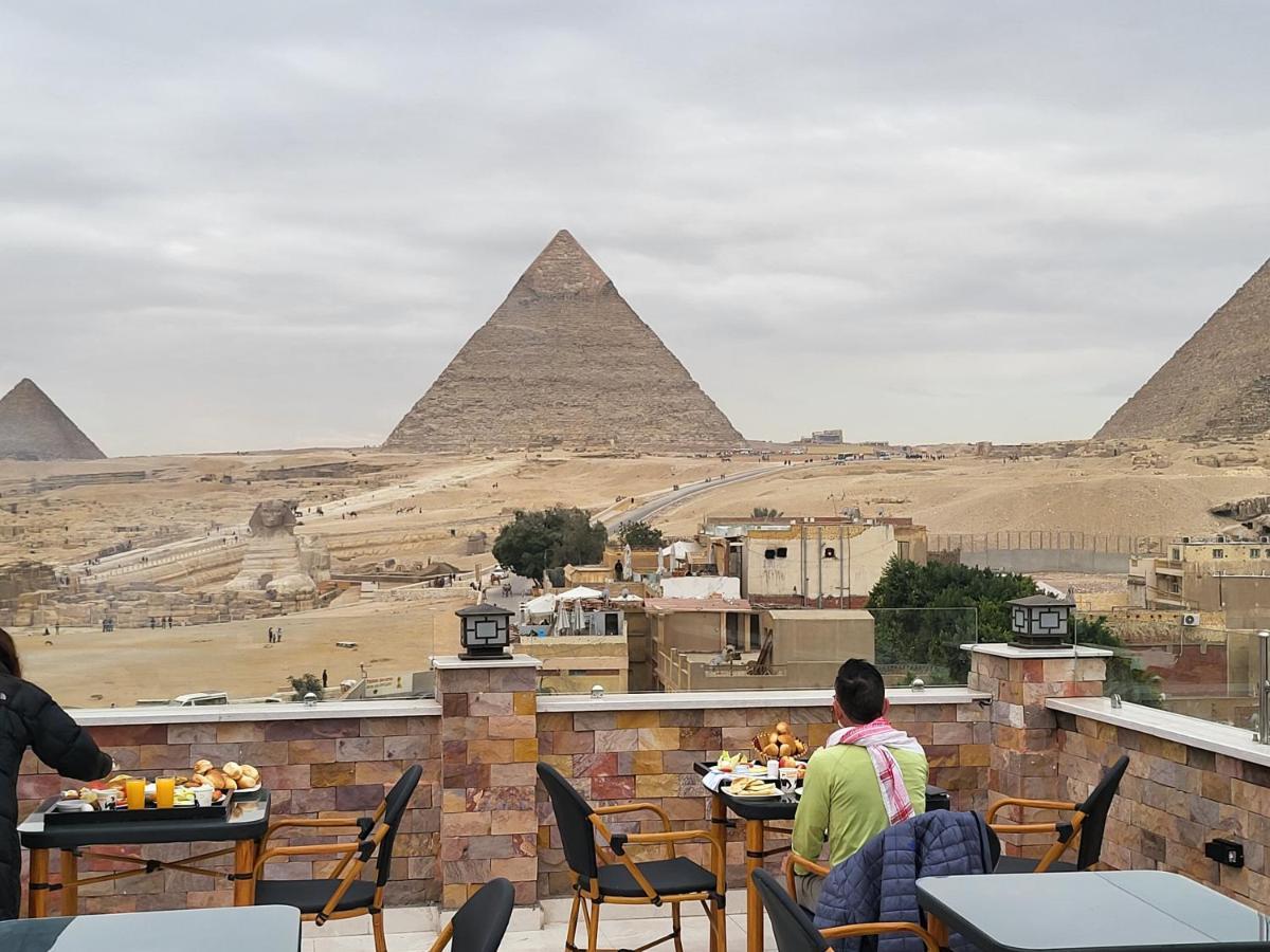 Steps In Pyramids View Hotell Kafret el-Gabal Eksteriør bilde